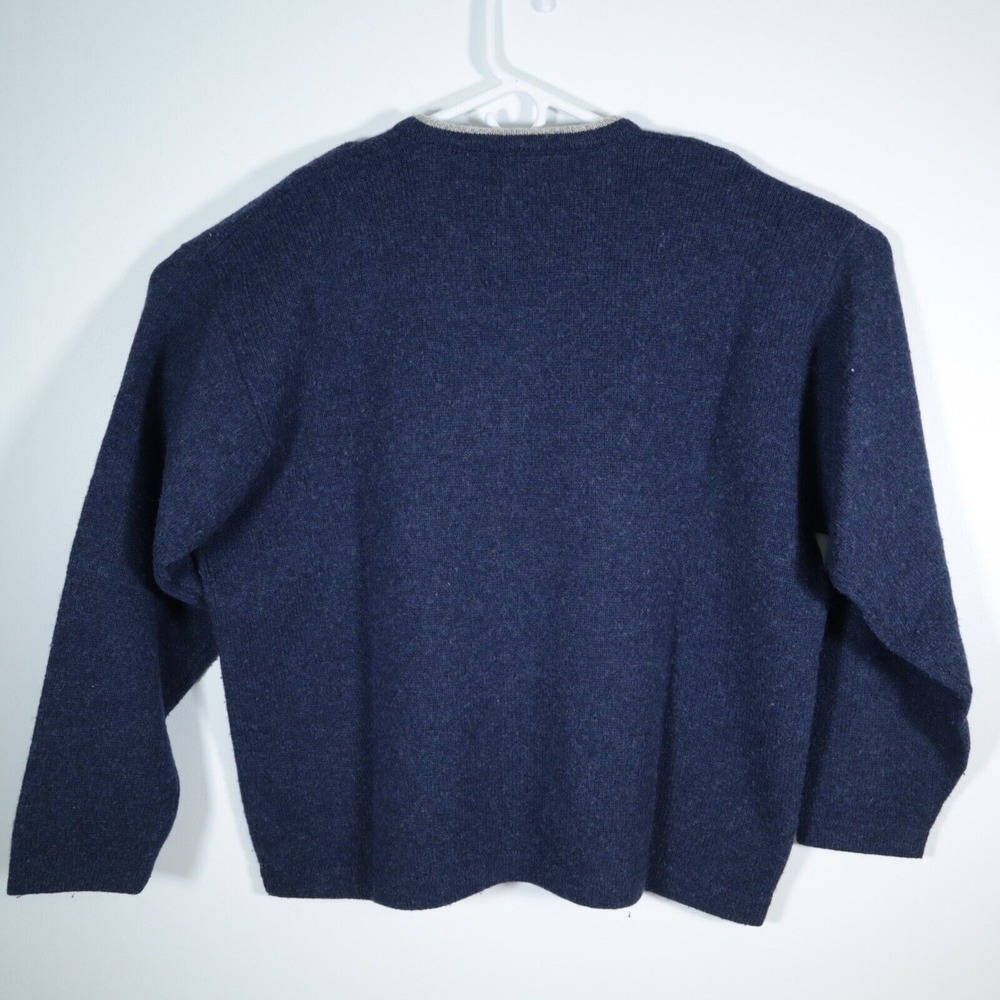 VTG Woolrich Blue Wool Blend Sweater Penn State Embroidered Logo Mens 2XL XXL - Picture 4 of 4